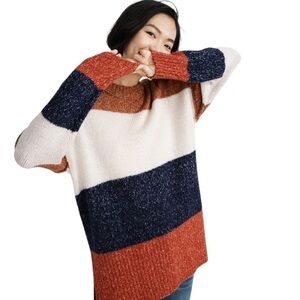 MADEWELL Striped Baxter Sweater Tunic Size XS